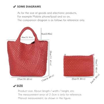 Stylish Vegan Leather Woven Bag for Women