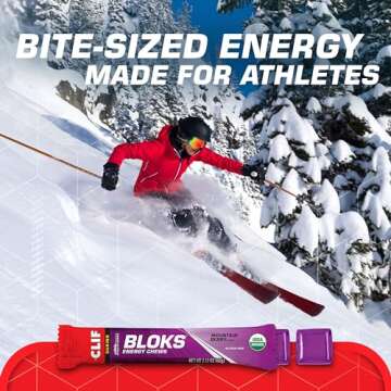 CLIF BLOKS - Mountain Berry Flavor - Energy Chews - Non-GMO - Plant Based - Fast Fuel for Cycling an...