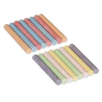 Cra-Z-Art Classic Colored Chalk, Assorted Colors, Pack Of 16 Pieces