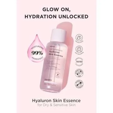 Hanskin Real Complexion Hyaluronic Skin Essence, Hydrating Toner for Dry, Dull, Sensitive Skin - Hya...