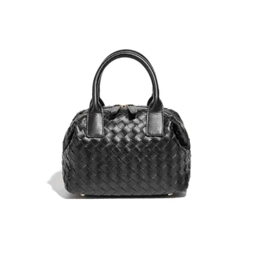 Waiyqju Leather Luxury Hand-Woven Women's Tote Bag - Elegant & Stylish Satchel.