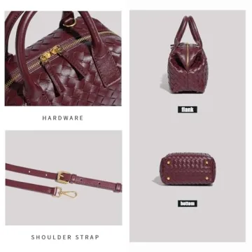 Waiyqju Luxury Hand-Woven Women's Tote Bag for Elegance