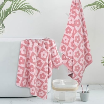 Jacquotha Luxury Floral Bath Towels for Women and Girls