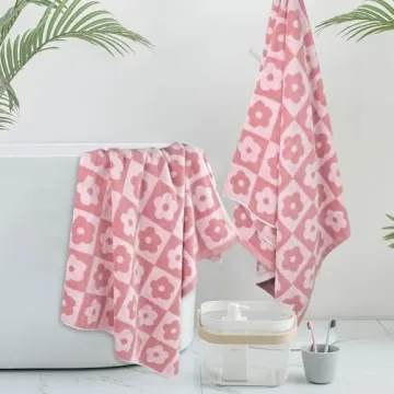 Jacquotha Luxury Floral Bath Towels for Women and Girls