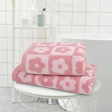 Jacquotha Luxury Floral Bath Towels for Women and Girls
