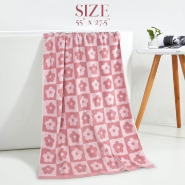 Jacquotha Luxury Floral Bath Towels for Women and Girls