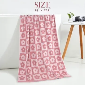 Jacquotha Luxury Floral Bath Towels for Women and Girls