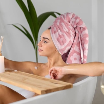 Jacquotha Luxury Floral Bath Towels for Women and Girls