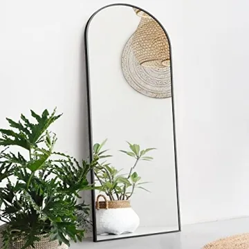 NeuType Arched Full Length Mirror with Aluminium Frame