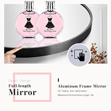 NeuType Arched Full Length Mirror with Aluminium Frame