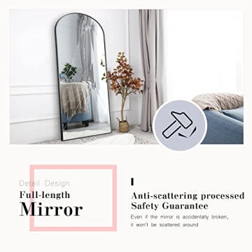NeuType Arched Full Length Mirror with Aluminium Frame