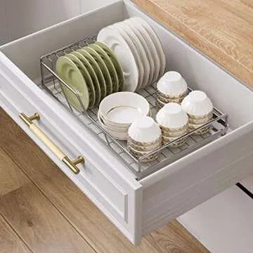 SALISENG-5 Pack Brushed Gold Cabinet Handles, Solid Brass Kitchen Drawer Pulls, 5 Inches Furniture Door Handles for Cupboard Bedroom Wardrobe(Arina)