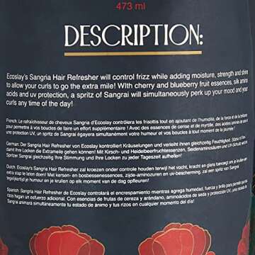 Ecoslay Sangria Curl Refresher for Defined, Shiny Curls