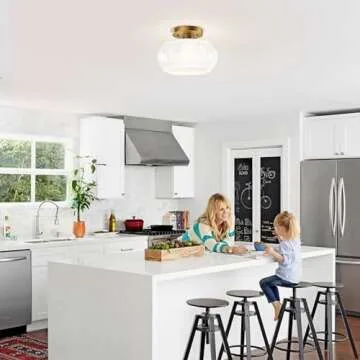 OYKYOHEI Semi Flush Mount Ceiling Light Fixture