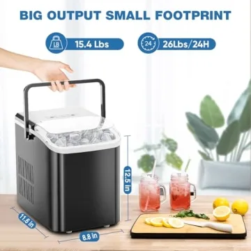 OLIXIS Ice Maker Countertop: Quick Ice Production