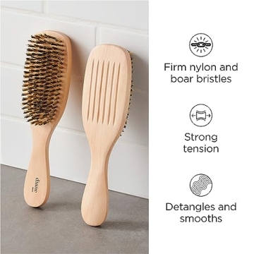 Diane Boar Bristle Wave Brush - Ideal for Thick Hair Care