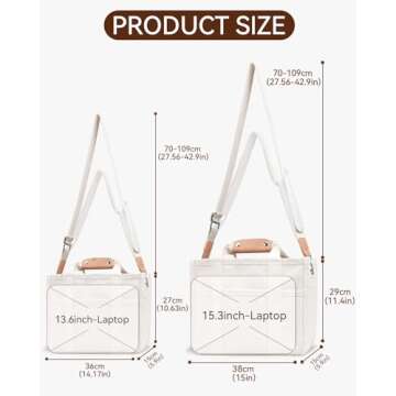 ABOUME Multi-Pocket Canvas Tote Bag for Women