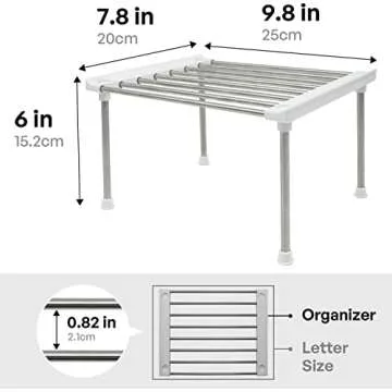 Carrotez Stackable Kitchen Organizer Shelves Set of 2