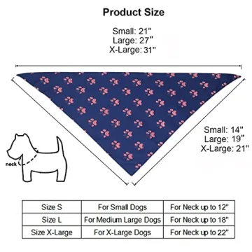 PTDECOR 4th of July Dog Bandanas - Fun & Fashionable