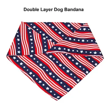 PTDECOR 4th of July Dog Bandanas - Fun & Fashionable