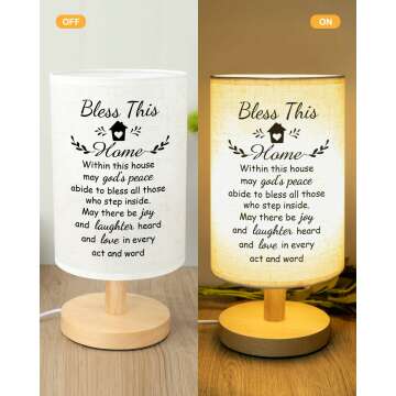 Fabric Table Lamp - Perfect Housewarming Gift Idea