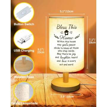 Fabric Table Lamp - Perfect Housewarming Gift Idea