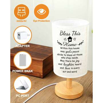 Fabric Table Lamp - Perfect Housewarming Gift Idea