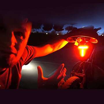Smart Bike Lights with USB Rechargeable and Wide Beam Safety
