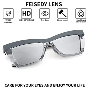 FEISEDY Vintage Cat Eye Sunglasses for All Styles