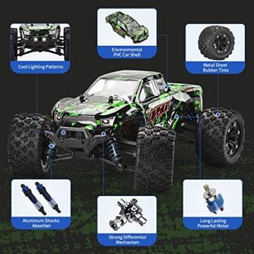 TENSSENX 1:18 Scale 40KM/H 4WD RC Monster Truck Dual Batteries
