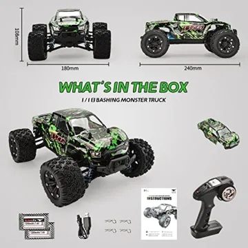 TENSSENX 1:18 Scale 40KM/H 4WD RC Monster Truck Dual Batteries