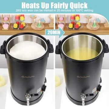 TOAUTO 20Lbs Wax Melter for Candle Making Crafting