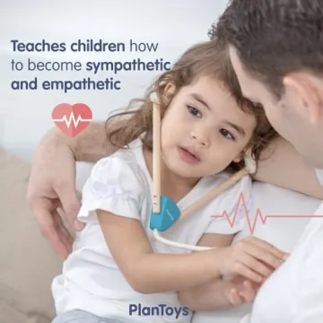 PlanToys Wooden Doctor Kit BPA-Free Pretend Play for Kids