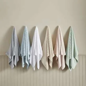 Great Bay Home Taupe Hand Towels - 100% Combed Cotton 6 Pack 26x16 Hand Towel Set - Absorbent & Quick-Dry Towels for Bathroom - Zero-Twist, Combed Cotton (Dune)