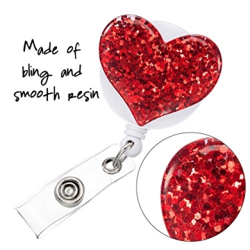 Heart-Shaped Retractable Badge Reels for All Occasions