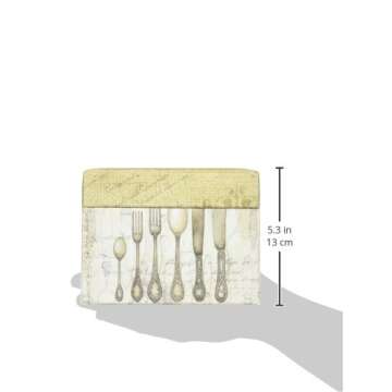 C.R. Gibson Rustic Recipe Box with Tab Dividers and Coordinating Recipe Cards, 53pc, 6.5'' W x 4.75'' H x 4.25'' D