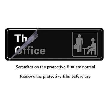 Nakimo The Office Sign Self-Adhesive 9x3 Inch Acrylic Sign