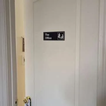 Nakimo The Office Sign Self-Adhesive 9x3 Inch Acrylic Sign