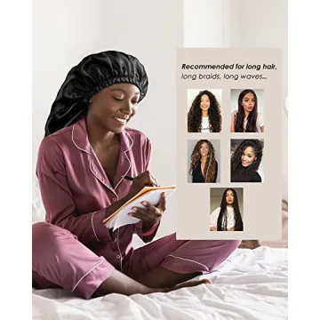 Long Satin Bonnet for Frizz-Free Sleeping and Care