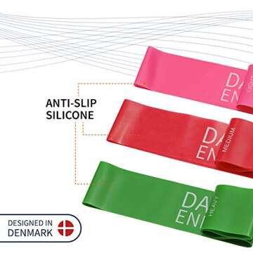DANISH ENDURANCE Resistance Loop Exercise Bands – Versatile & Durable