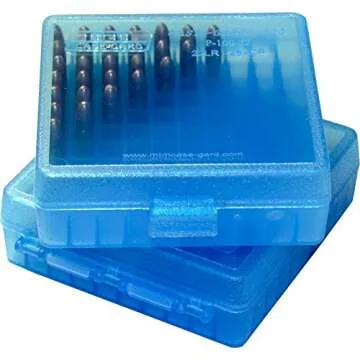MTM P-100-22-24 22-Long Rifle 100 Round Flip-Top Ammo Box