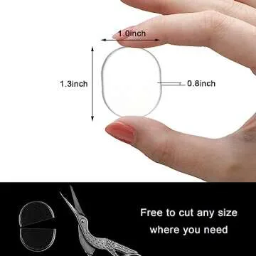 Fiada 30 Pieces Drum Dampeners Gels Silicone Gel Pads Soft Drum Dampeners for Cymbals Tone Control(Transparent White, Black, Blue, Gray)