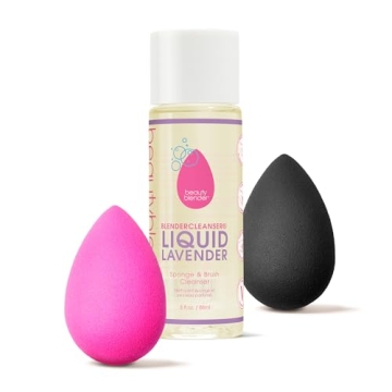 Beautyblender® | Original Pink + Pro Black Beauty Blender Duo + Full-Sized Blendercleanser® Liquid...