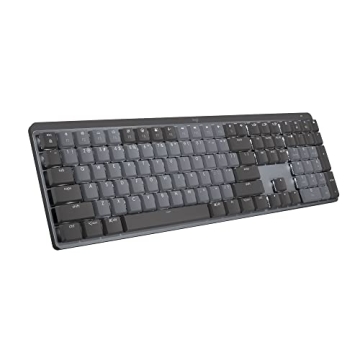Logitech MX Mechanical Wireless Illuminated Performance Keyboard - Tactile Quiet Switches, Backlit K...