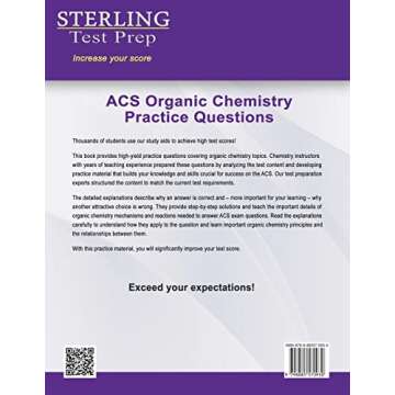 ACS Organic Chemistry: High Yield Practice Questions, ACS Examination in Organic Chemistry Prep Book