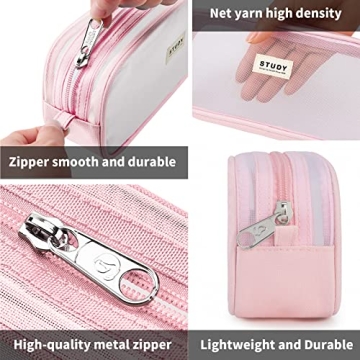 KALIDI Mesh Pencil Case Large Capacity for School