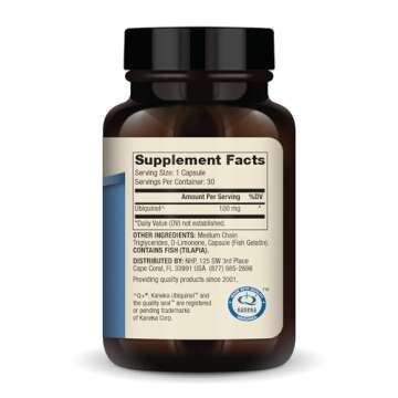 Dr. Mercola Ubiquinol 100 mg Per Serving, 30 Servings (30 Capsules), Dietary Supplement, Supports Ov...