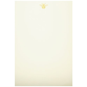 Crane & Co. Hand Engraved Bee Half Sheet Stationery Set - Premium Quality Writing Paper