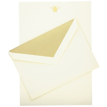 Crane & Co Hand Engraved Bee Stationery Set - Elegant Writing