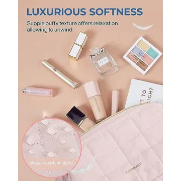 BAGSMART Stylish Makeup Bag for Travel and Organization
